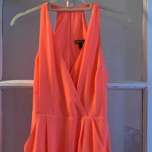 Express Women's Neon Pink Romper